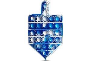 Judaica Dreidels for Hanukkah Gifts to Kids Adults - Vibrant Colors Eight...