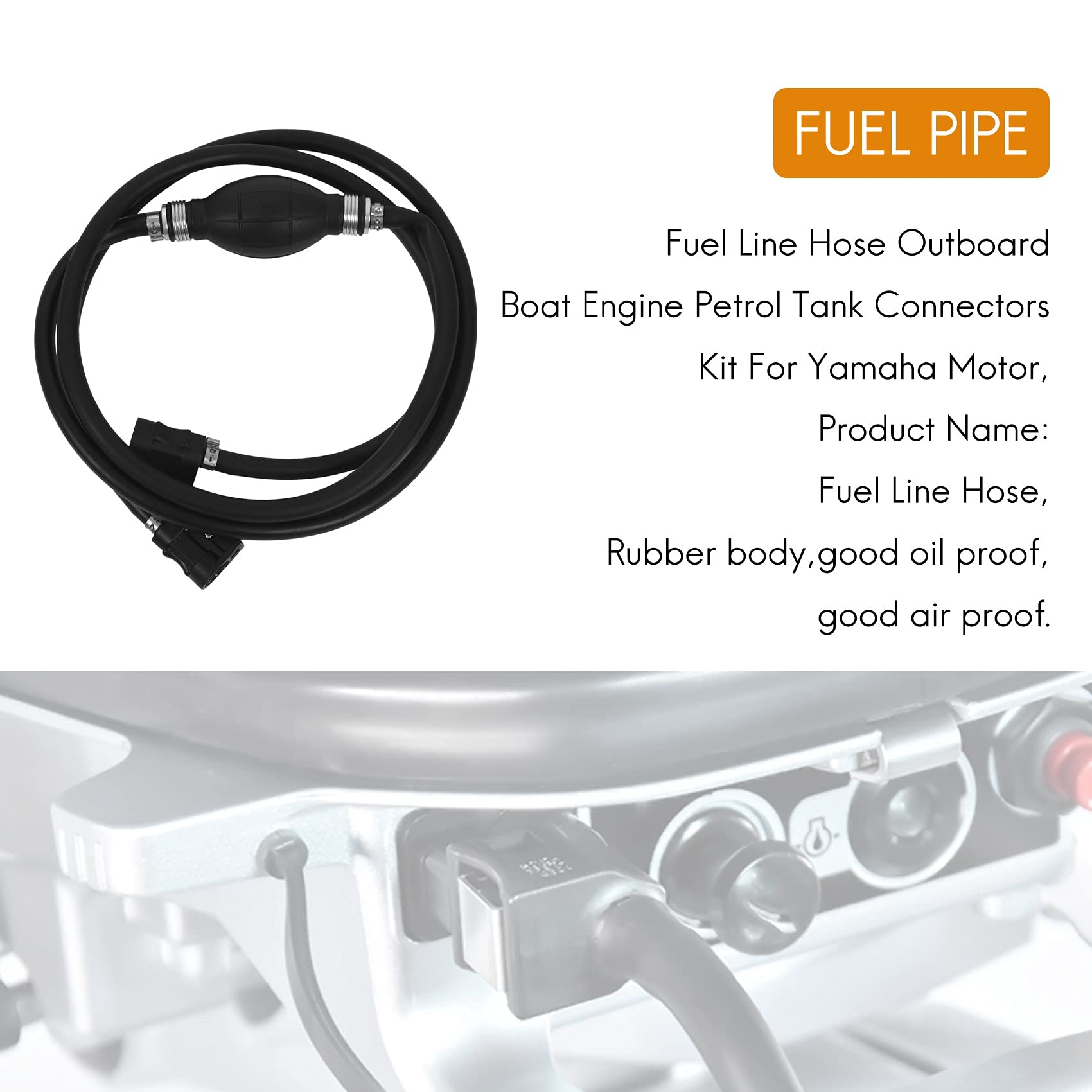 Kit Connecteur Carburant Fayrimi - Raccord Essence Moteur Extérieur - Diamètre 8mm