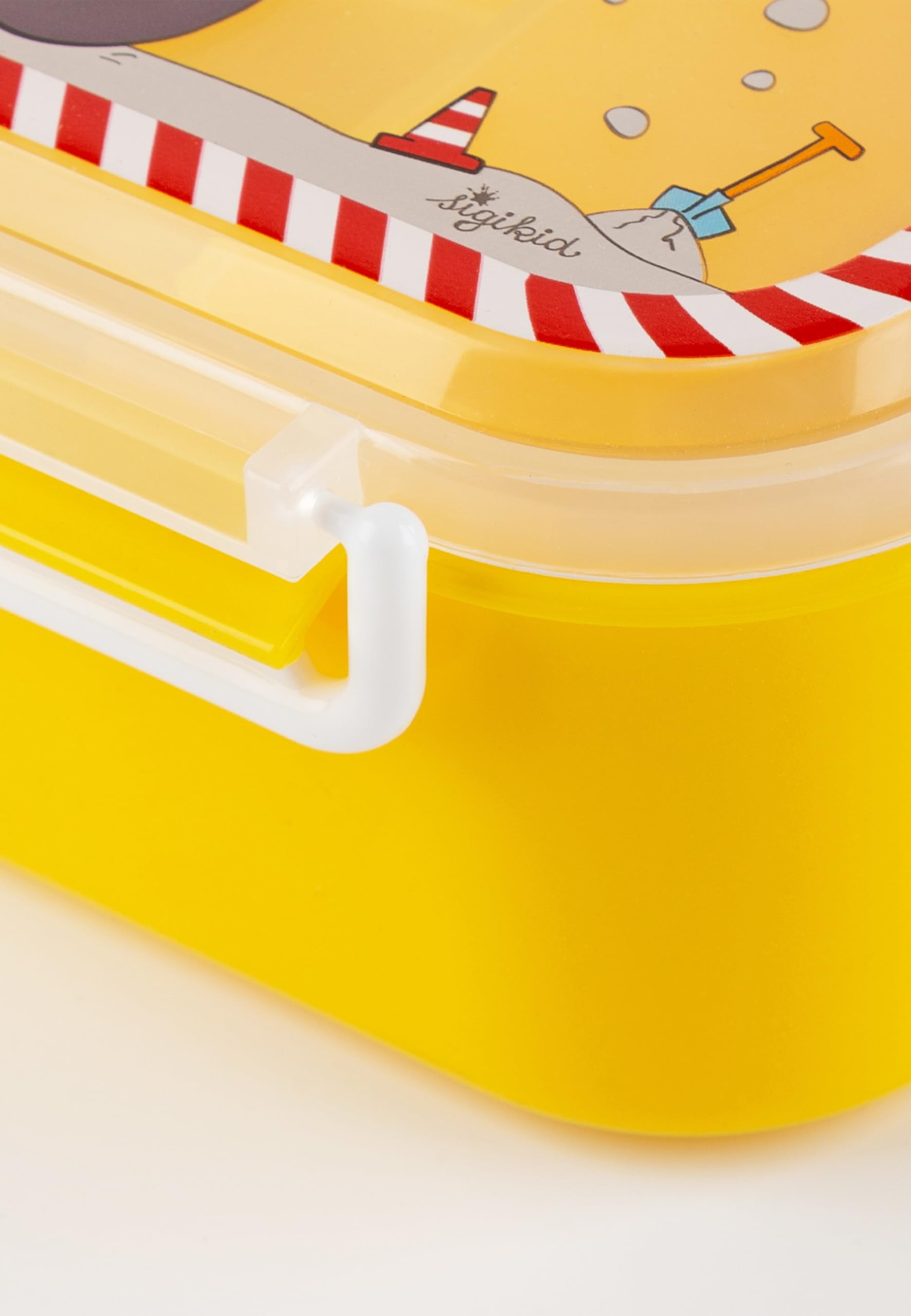 SIGIKID Roestvrijstalen drinkfles, Bodo graafmachine, lekvrij, BPA-vrij, robuust, licht, met draaisluiting demonteerbaar, goed te reinigen, voor kinderen van 3-8 jaar, artikelnr. 25293