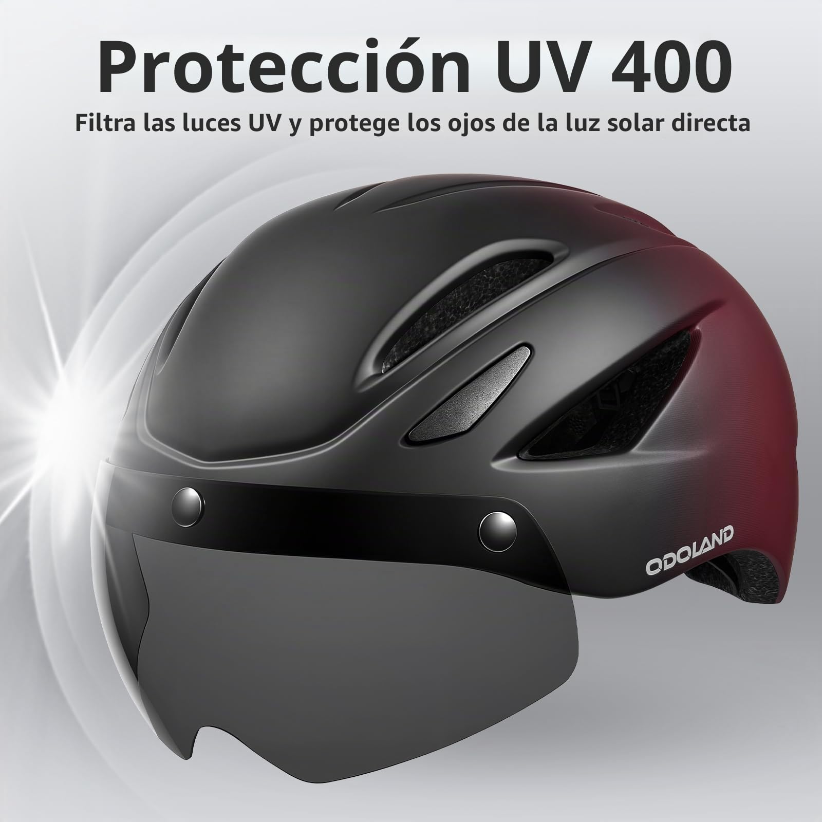 Odoland Casco de Bicicleta para Adultos con Gafas Magnéticas Desmontables Casco de Ciclismo para Bicicleta de Carretera de Montaña Casco de MTB Ligero Certificado para Hombres y Mujeres