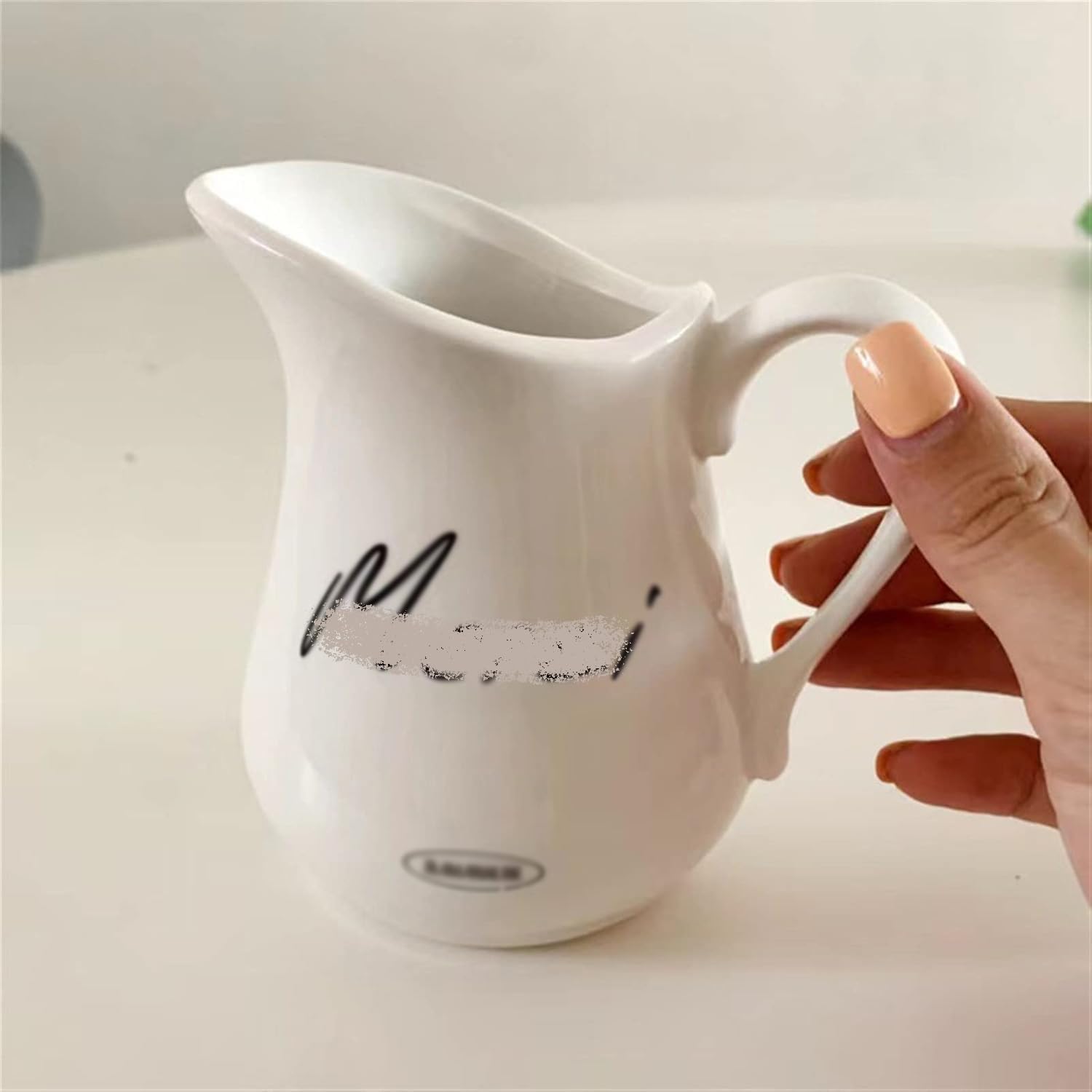 Jarra de Leche, Salsera, Taza de Agua, Jarra, cremera, café, azúcar, Salsa, Grande, 310 ml, cerámica, Letra Impresa, Espresso, té de la Tarde, café, espumador