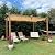PURPLE LEAF 10' x 13' Outdoor Retractable Pergola with Sun Shade Canopy Patio Metal Shelter for Garden Porch Pavilion Natural Wood Grain Frame Modern Yard Grill Pergola with 24 LED String Lights Khaki