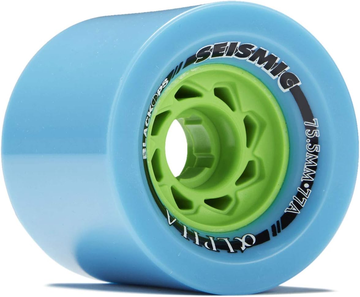 Seismic Alpha Longboard Wheels - 75.5mm - 77a Blue