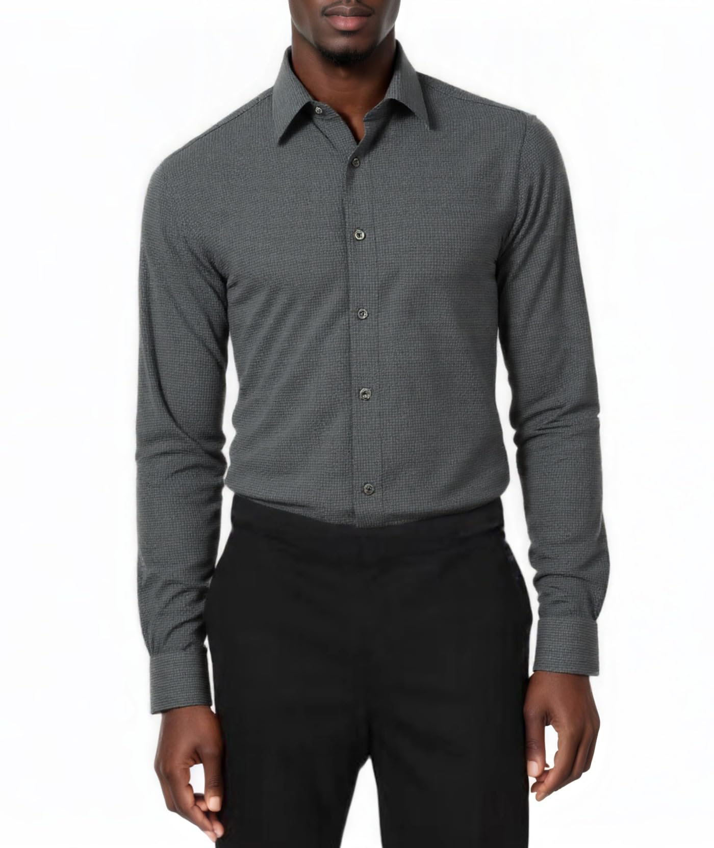 Beninos Men's Wrinkle Free Dress Shirts Slim Fit Long Sleeve Casual Button Down Shirt