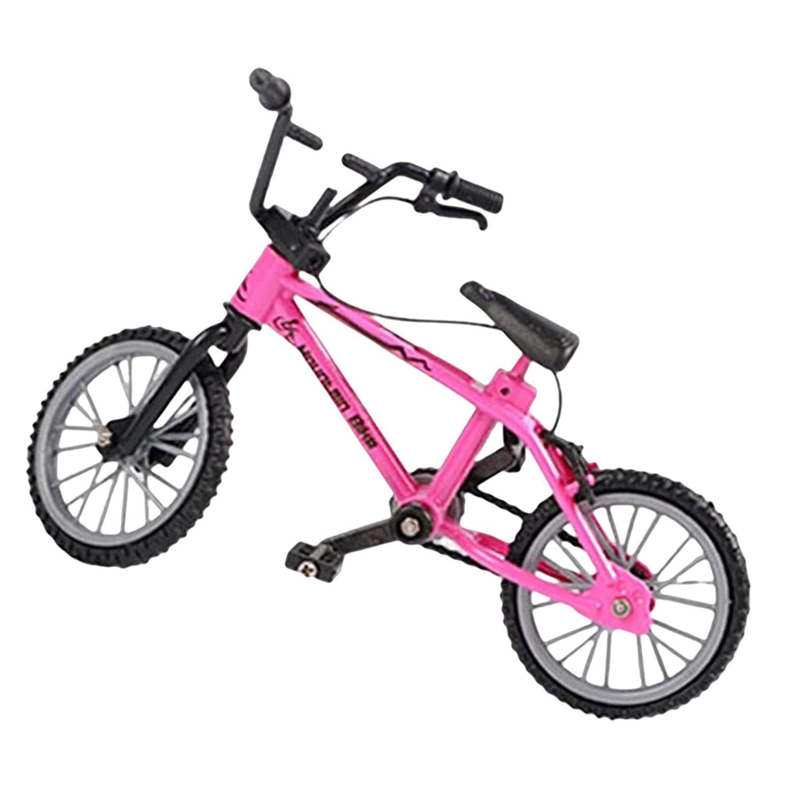 AUYXSSZ Mountain Bike Toys Featuring Mini Bicycle Model Choice For Children Adding Fun Interactive Elements To Everyday Playtime Finger Bikes Toys For Kids, Pink, 11x8cm