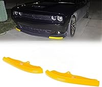 Vista 7 de Divisor Protector de Labio de Parachoques Delantero Cubierta Pieza de Repuesto para Dodge Challenger Scat Pack R/T GT SRT 2015-2023 No para Plus