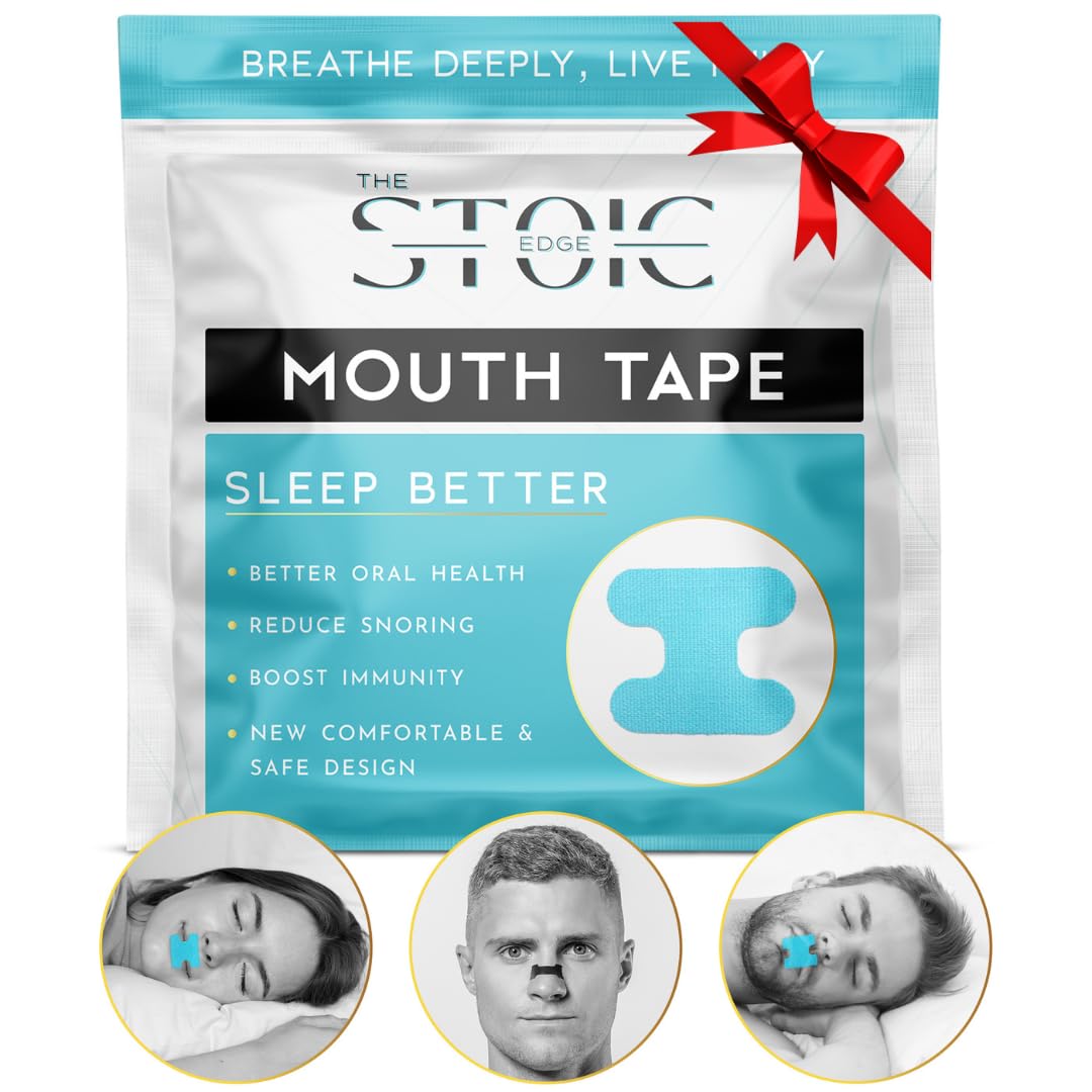 37 Mouth Tapes for Sleeping (Sleep Strips) Dermatologically Tested, Hypoallergenic & Latex-Free, Medical-Grade Adhesive, Pain-Free Removal, Beard-Friendly Anti-Snoring & Promotes Nasal Breathing