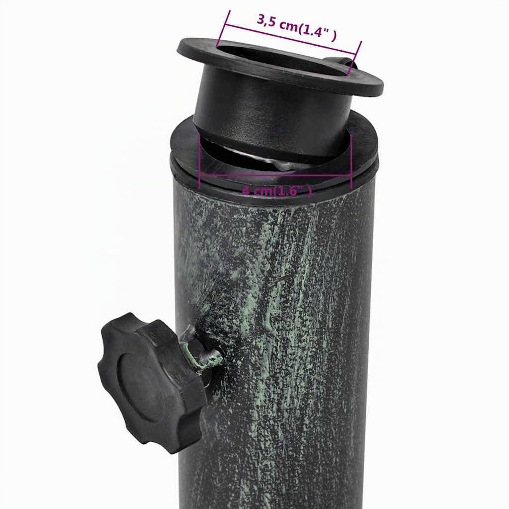 vidaXL Socle de Parasol en Fonte 12 kg 48 cm