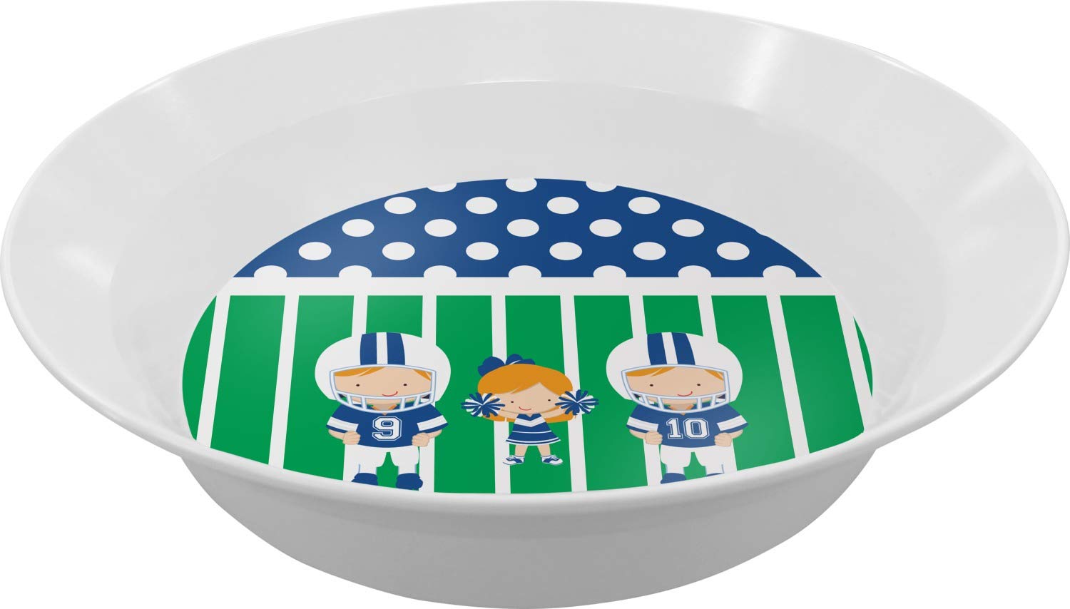 Personalized Football Melamine Bowl - 12 oz