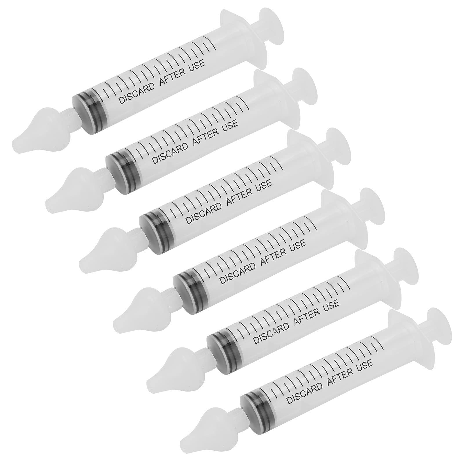 Baby-Nasenspüler, 10 ml, tragbar, gleichmäßiger Wasserfluss für Kinder, Nasenhöhlen-Pflege für verstopfte laufende Nase, 6 Stück (6pcs)