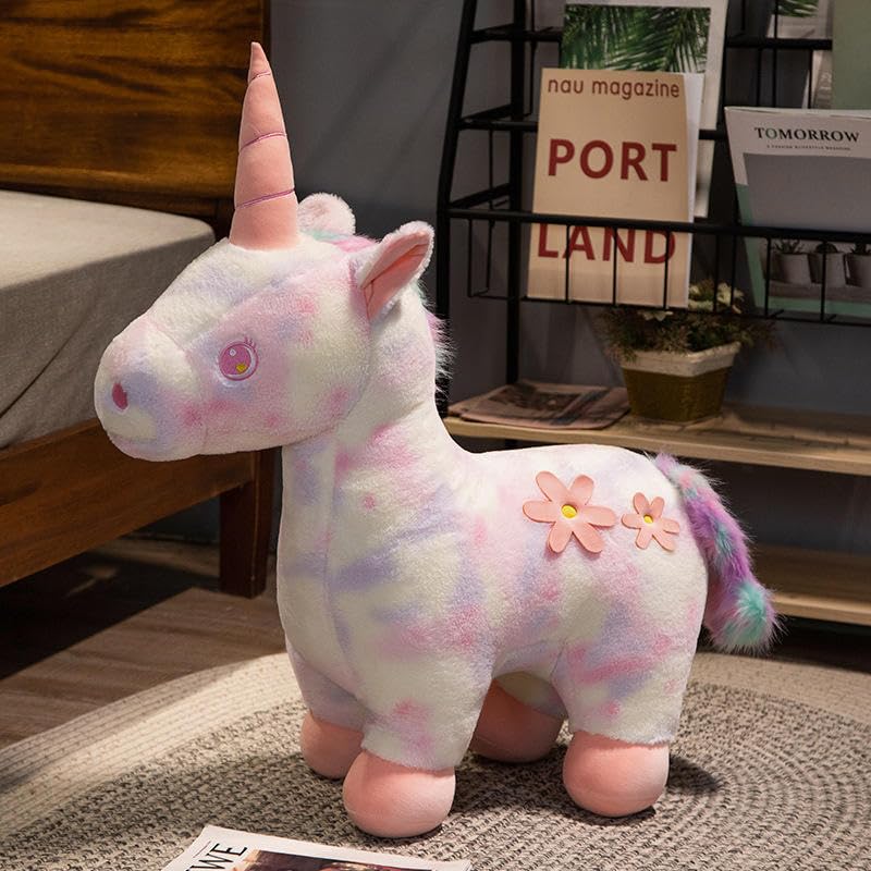Image of Hug n Feel Premium 35cm Unicorn Soft Toy for Kids | Super Soft Cuddly Stuffed Animal Plush | BPA-Free, Non-Toxic & 100% Safe | Magical Unicorn for Girls & Boys (Assorted Pastel Colors, 1 Piece)