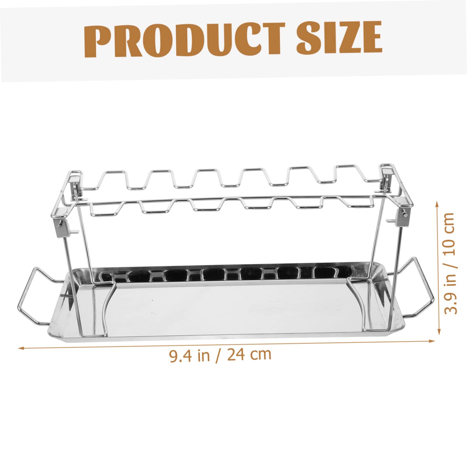Abaodam Acciaio Inox Per Barbecue Forchette Per Pollo e Alette Di Cosce Per Pollo in Acciaio Inox
