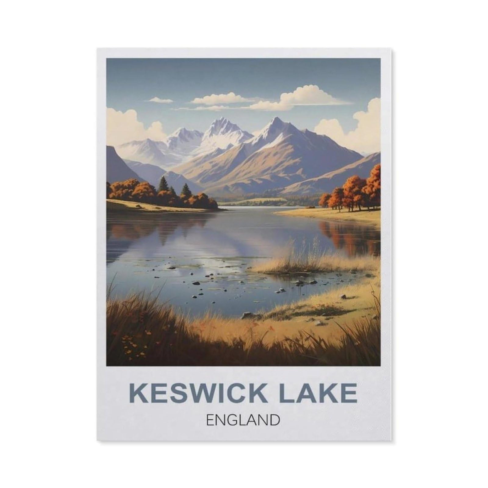 BEAYODKP Diamond Painting，Keswick Lake England（50 x 60 cm）