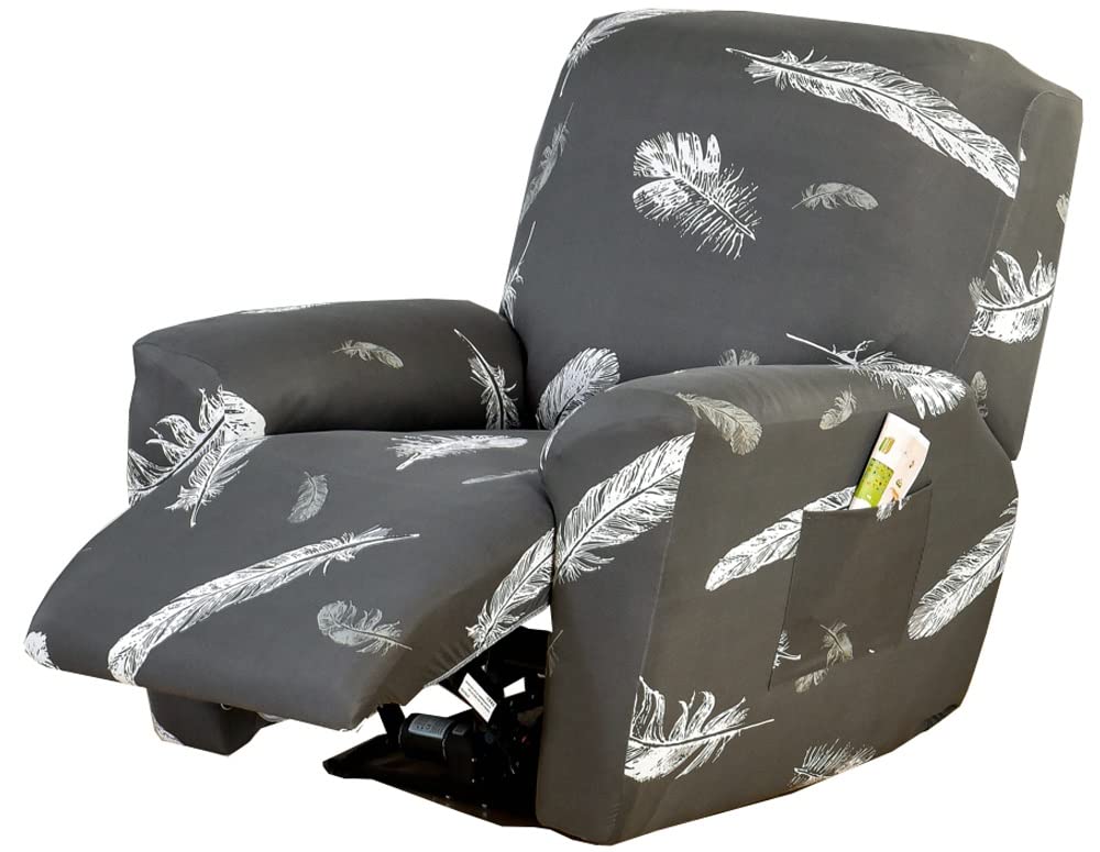 Coprisedia Reclinabile FUANGUI Lazyboy Con Tasche | 4 Pezzi In Jacquard Elasticizzato, Impermeabile, Per Animali Domestici - 2