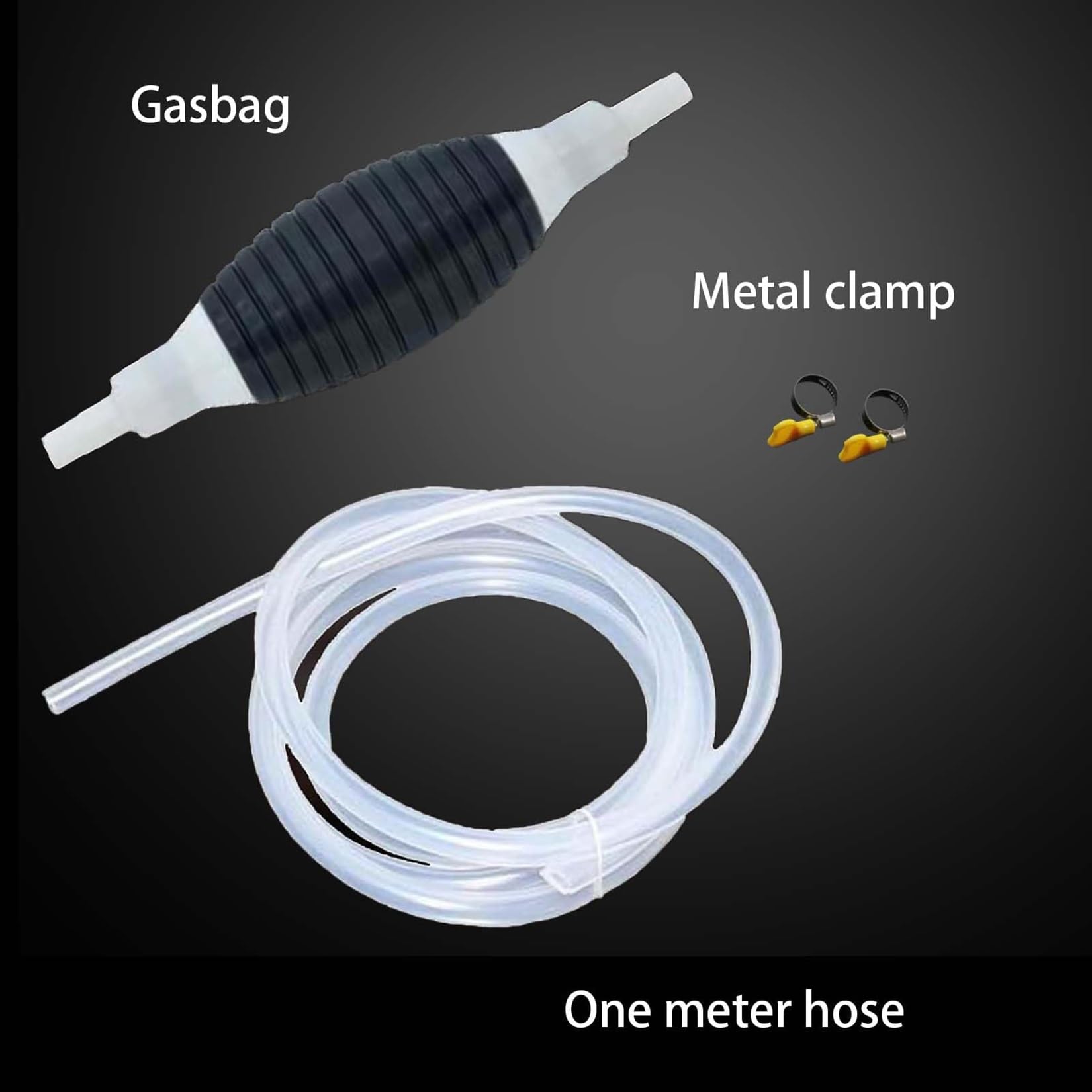 Siphon Pump For Gasoline, Gas Siphon Pump For Gasoline, Portable Widely Use Hand Fuel Pump, Liquid Sucker Hand Pump With Pvc Hoses(3.3ft)