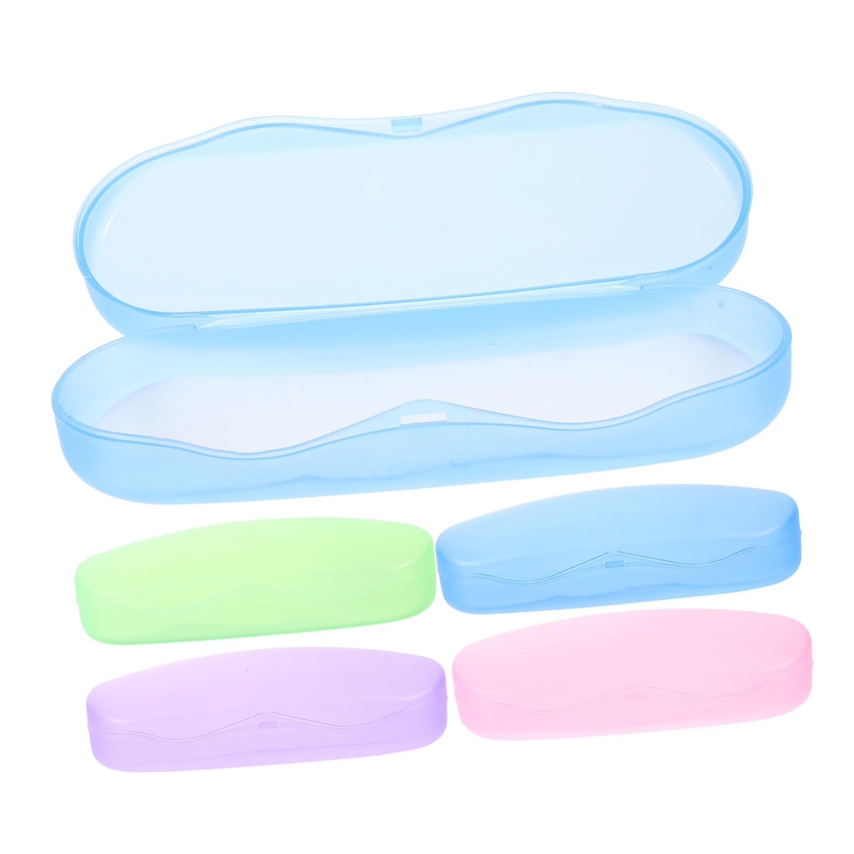 BESPORTBLE 5pcs Large Eyeglass Case Soft Sunglasses Box Pp Material Lightweight Portable Eyewear Protector for Men Women