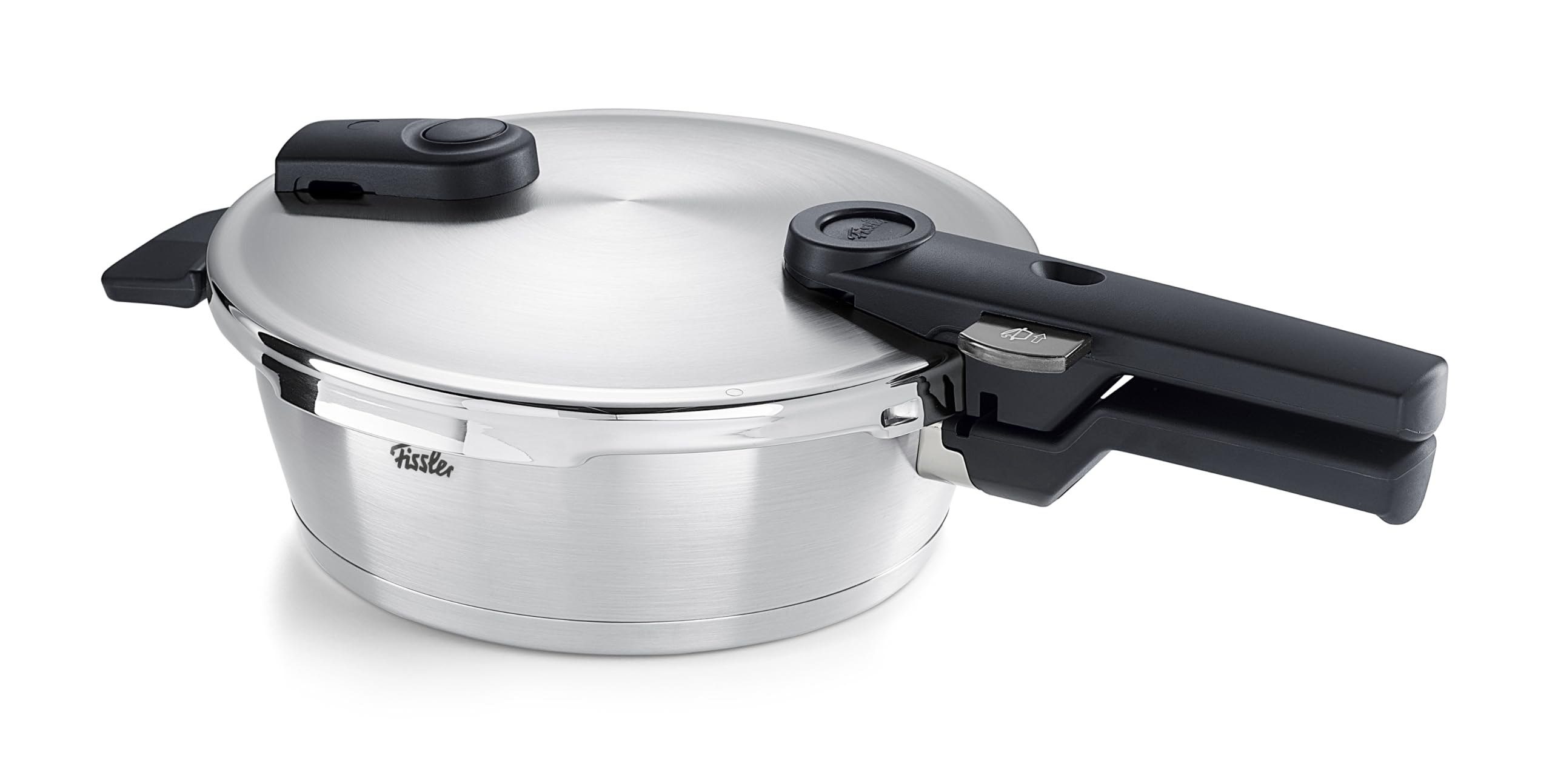 Fissler Vitaquick Premium/Schnellkochtopf (2,5 L, Ø 18 cm) m. Einsatz, Edelstahl-Dampfkochtopf, 2-Garstufen, Made in Germany - Induktion