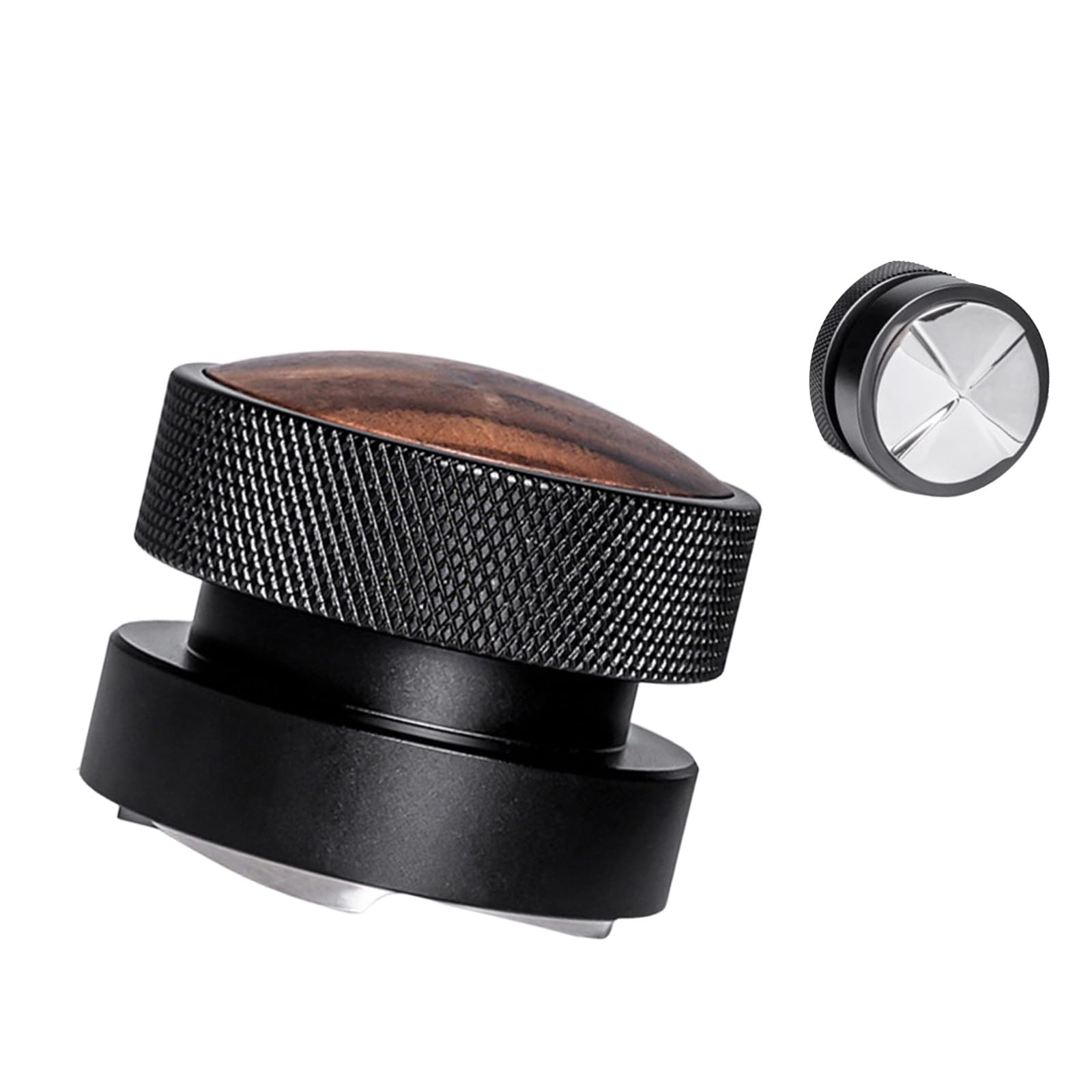 Mekalero Professional Coffee Tamper Calibrated Espresso Auto Leveling Stainless Steel Spring Loaded Palms Tampers Enduring Auto Leveling Stainless Steel Spring Loaded Palms