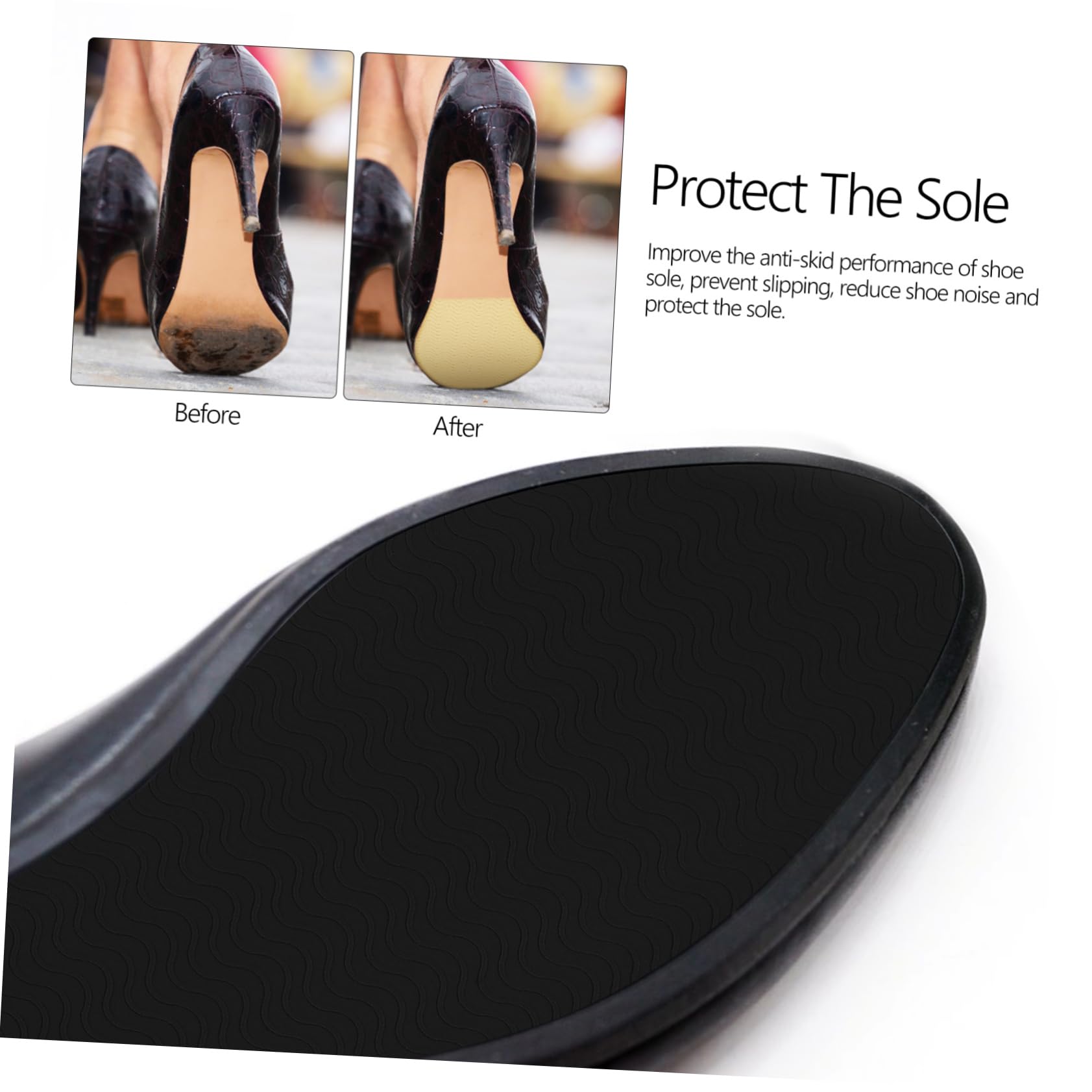 2 Sätze Schuhsohlen Schützer Selbstklebende Grips Für High Heels Rutschfeste Gummipads Rutsch Film Für Sportschuhe Geräuschreduzierung 4 Stücke * 2