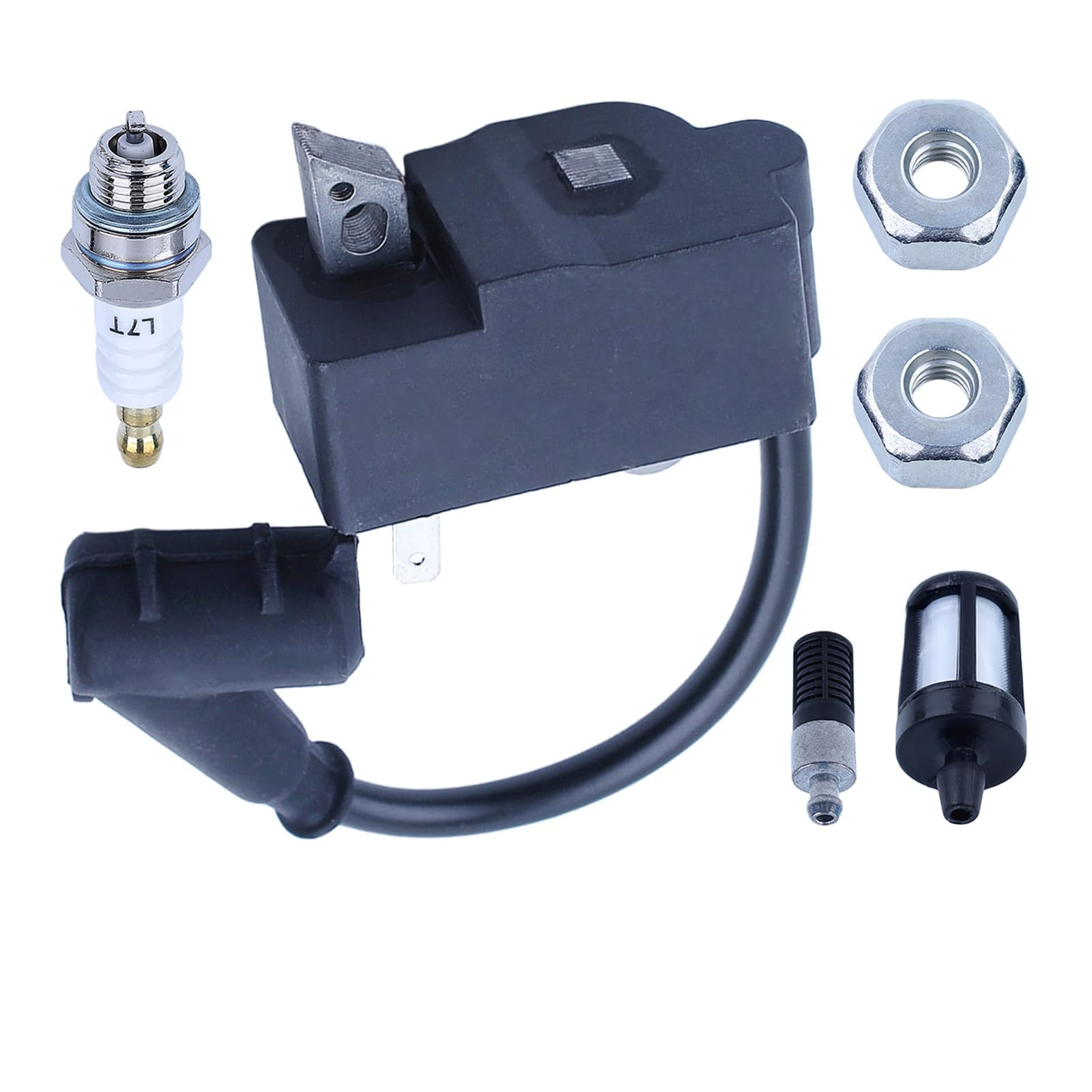 Bobina de encendido, filtro de combustible y aceite, tuerca de barra, bujía for Stihl MS270 MS280, piezas de Motor de motosierra de gasolina, Motosierra Gasolina