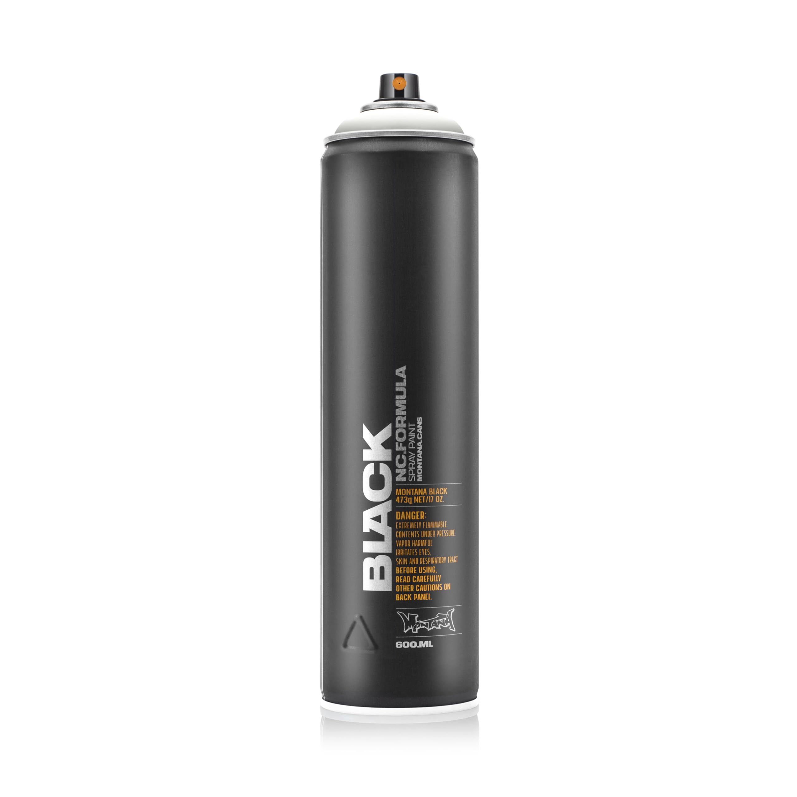 Montana Black Extended Spray Paint 600ml Can, Colour: BLK9105 - White