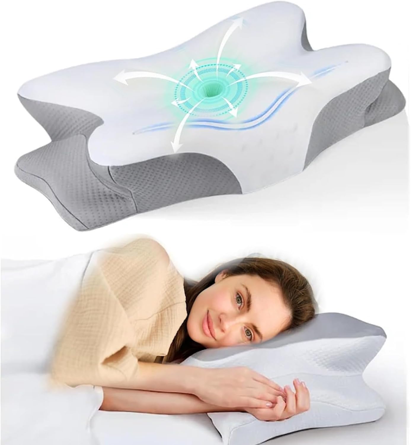 Almohada de espuma viscoelástica para aliviar el Panama Ubuy