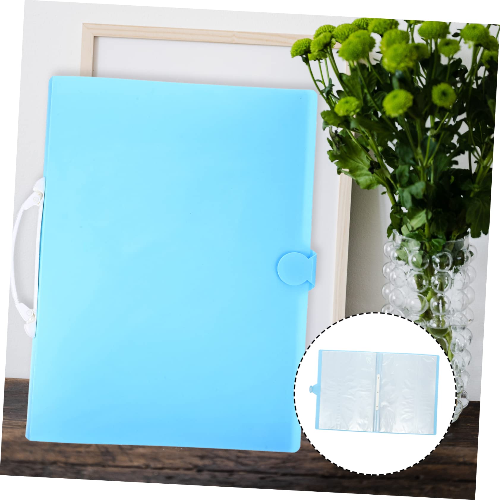 Libro De Portátil Carpeta De Arte Para Almacenamiento De Lienzos De Arte Bolsa De Portafolios Páginas Para Colecciones y Trabajos Escolares