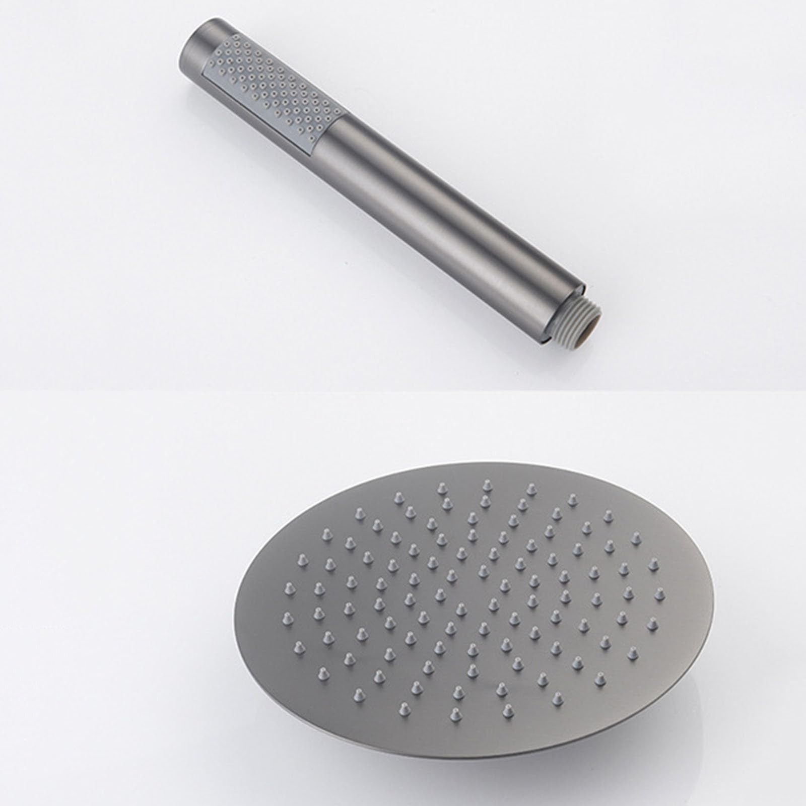 Conjunto de Ducha Empotrado con Rociador Ducha Efecto Lluvia Acero Inoxidable 25 cm Cromado