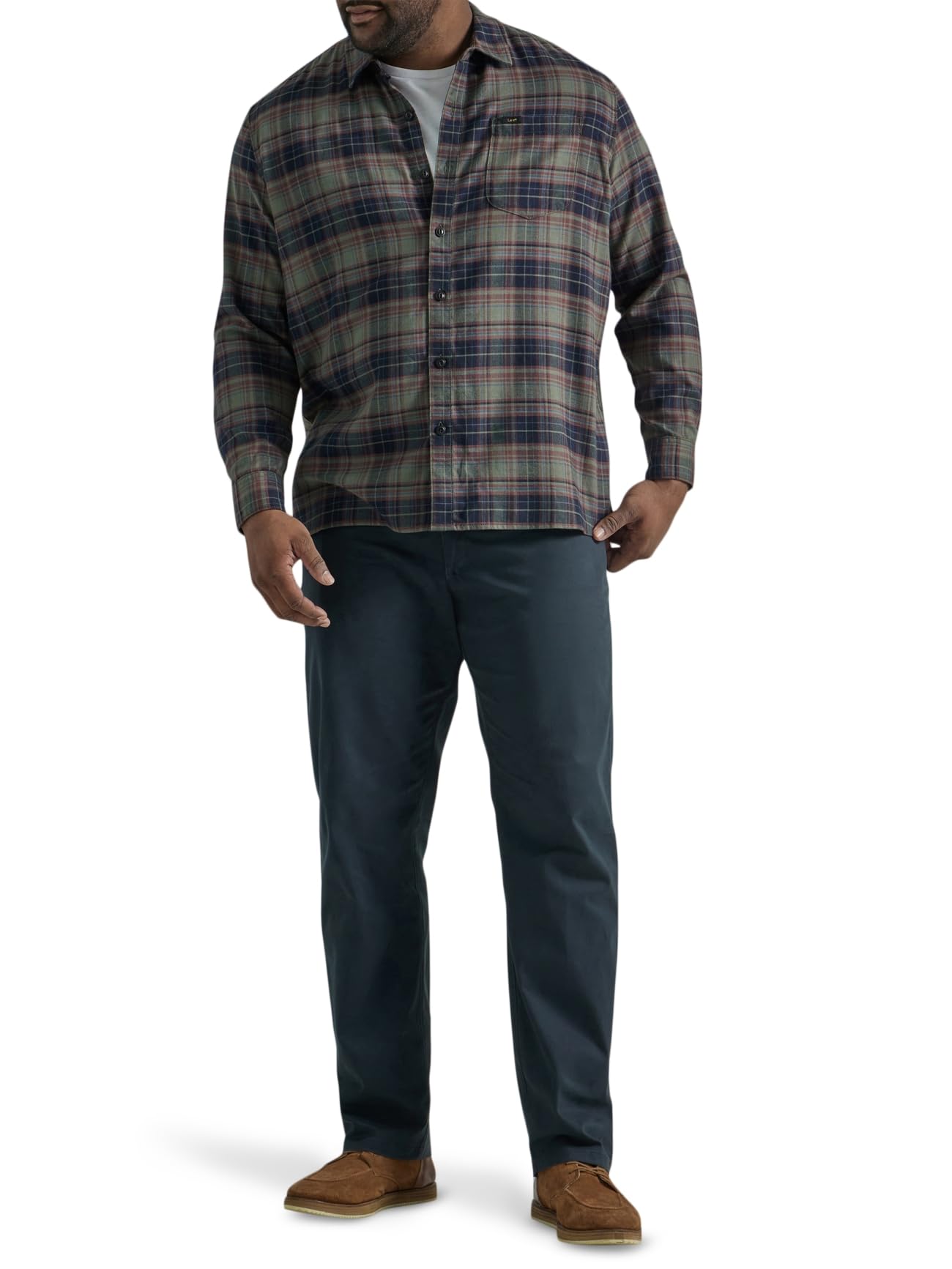Lee Herren Hose, Große Größen & Übergrößen, Extreme Motion, Flat Front, Regular Straight
