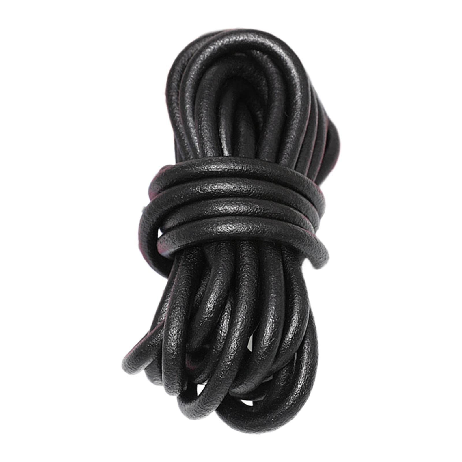 LOVIVER Corda in Pelle da 5 yarde, Corda per la creazione di Gioielli, Perline Artigianali, progetti di intrecciatura