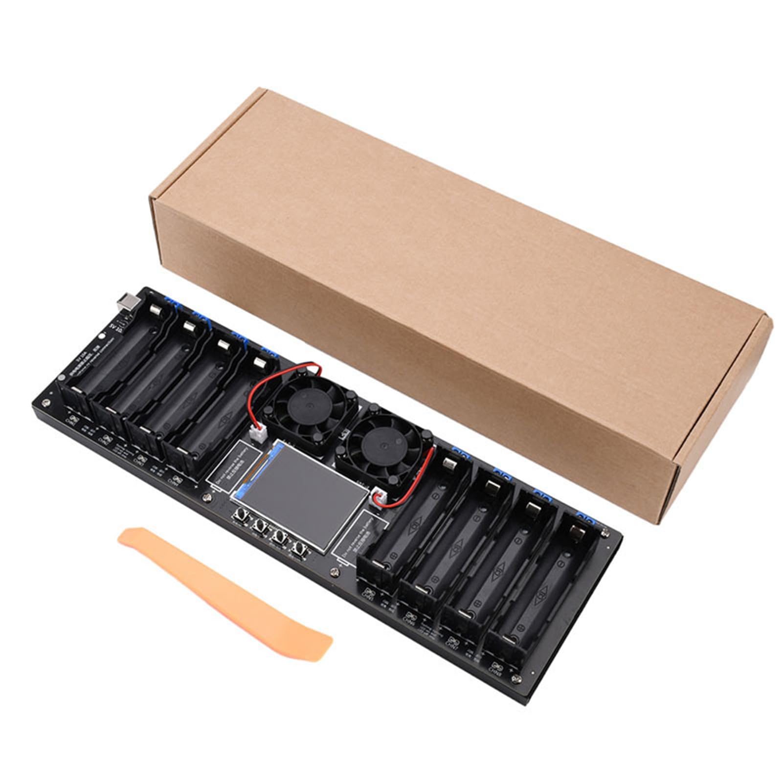 Testeur de capacité et de résistance interne de batterie 8 canaux, écran couleur 4 pouces avec courbe d'affichage pour batterie lithium