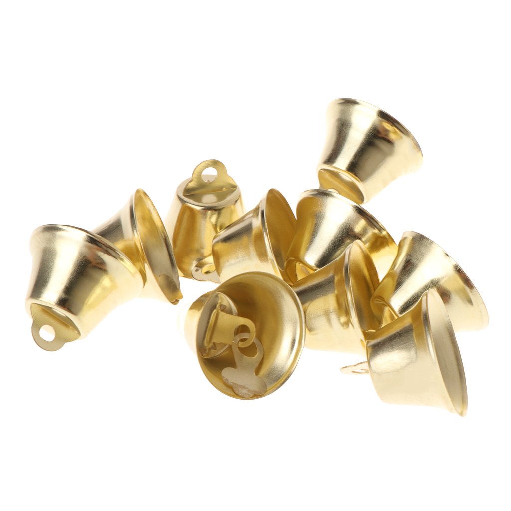 NEWFT 10Pcs Ringing Metal Bells Bird Chewing Chew Blocks Toy Accessories for Parakeets Cockatiels Conures