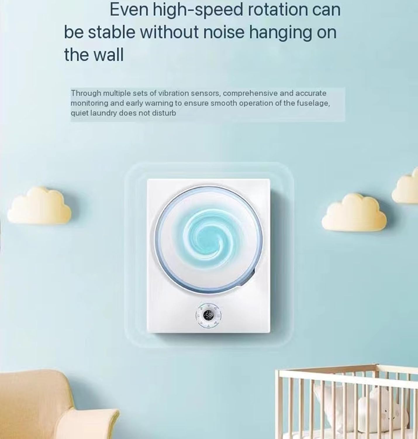 3KG Variable Frequency Drying Integrated Wall-Mounted Washing Machine Washing Fully Automatic Household Washing Machine