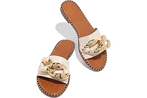 Essential Metallic Chain Sandals