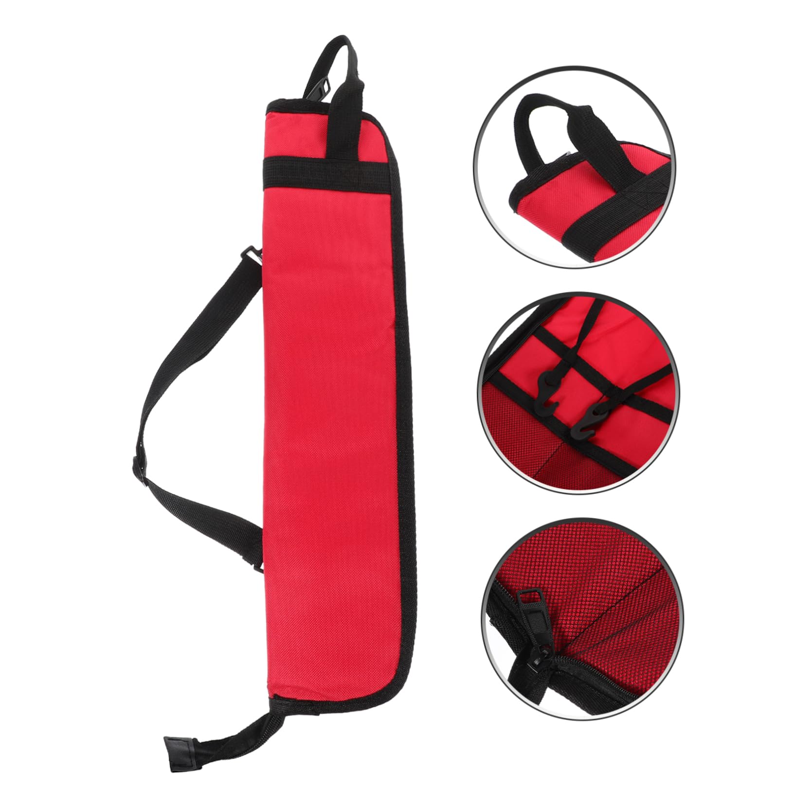 Levemolo Percussion Drumstick Bag Drum Stick Bag Shoulder Strap Hand or Shoulder Carry