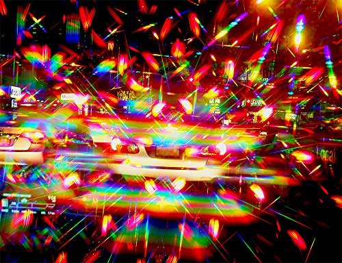 Rainbow Symphony Diffraction Grating Glasses - Assorted Neon Colors (50-Pack)