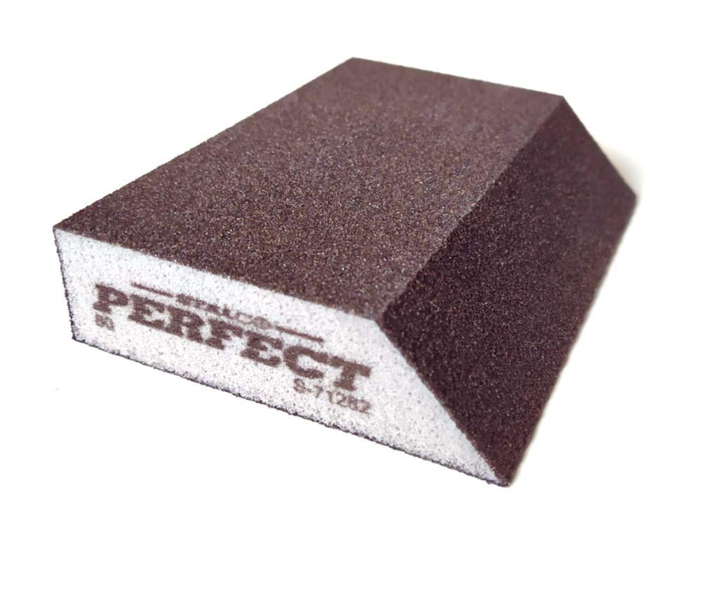 Stalco White 80 Grit Angled Abrasive Grinding Sponge Sanding Blocks Pad Sandpaper Polishing
