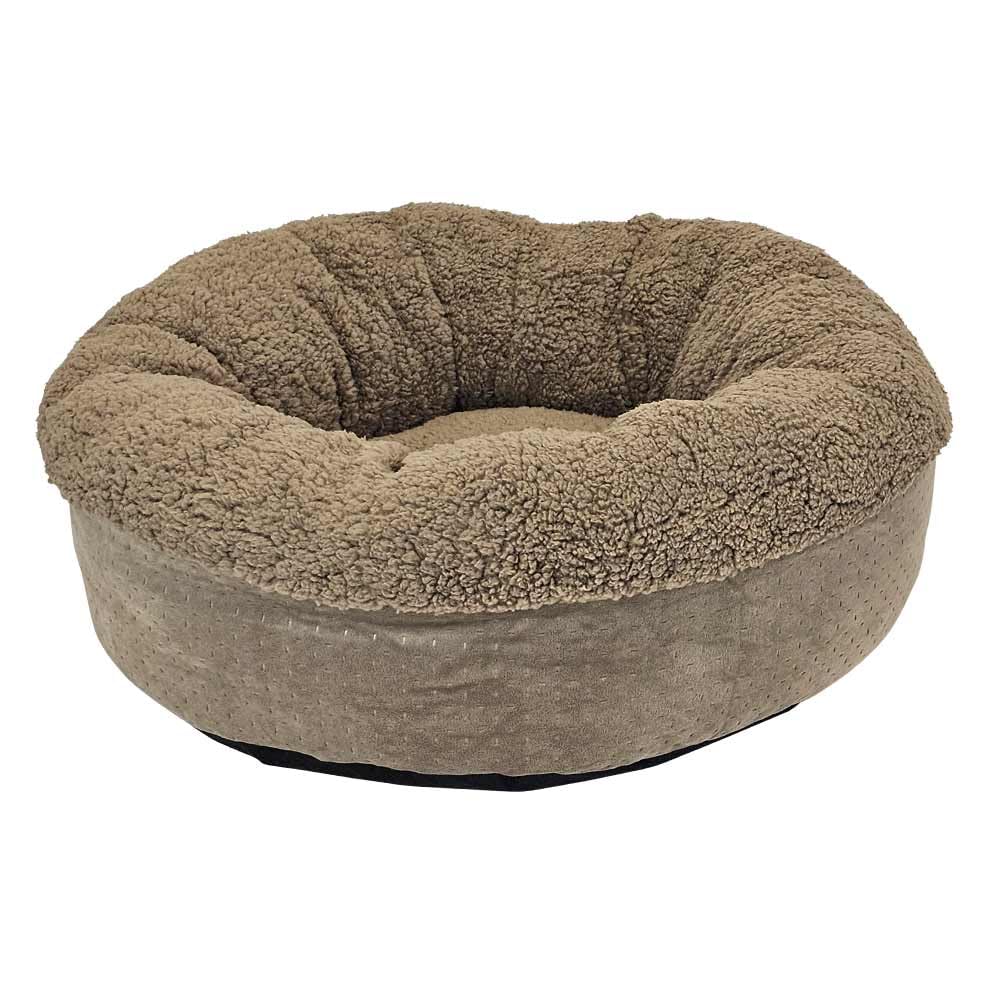Nobby Comfort Bed Round Classic Teddy Taupe Diameter 60 x Height 22 cm