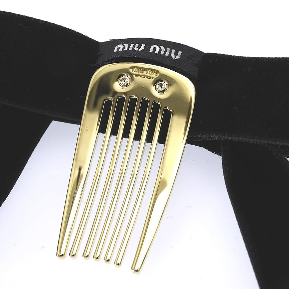 miumiu ヘアクリップ　ベルベット miumiu ヘアクリップ ベルベット MiuMiu ミュウミュウ ヘア