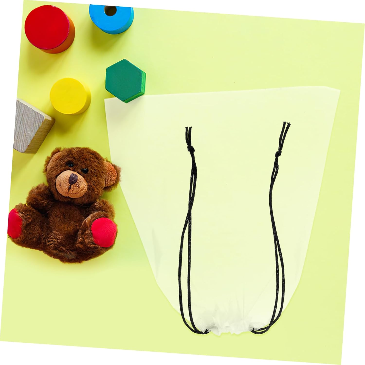 Vaguelly 15pcs Multi-functional Toy Storage Bag Toy Packaging Bag Large Capacity Drawstring Closure Home Organization