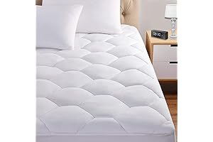 Supreme Comfort: King Size Mattress Pad with Ultra-Deep 8-21" Pockets