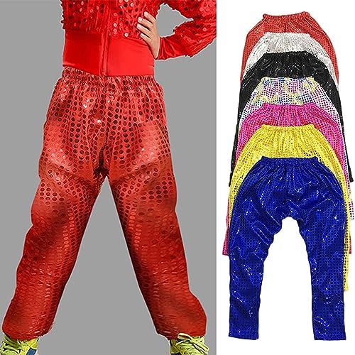 Moonker Sequin Pants for Toddler Girls Y2k Solid Color Elastic Waist Soft Trendy Performance Pants Baggy Girl2