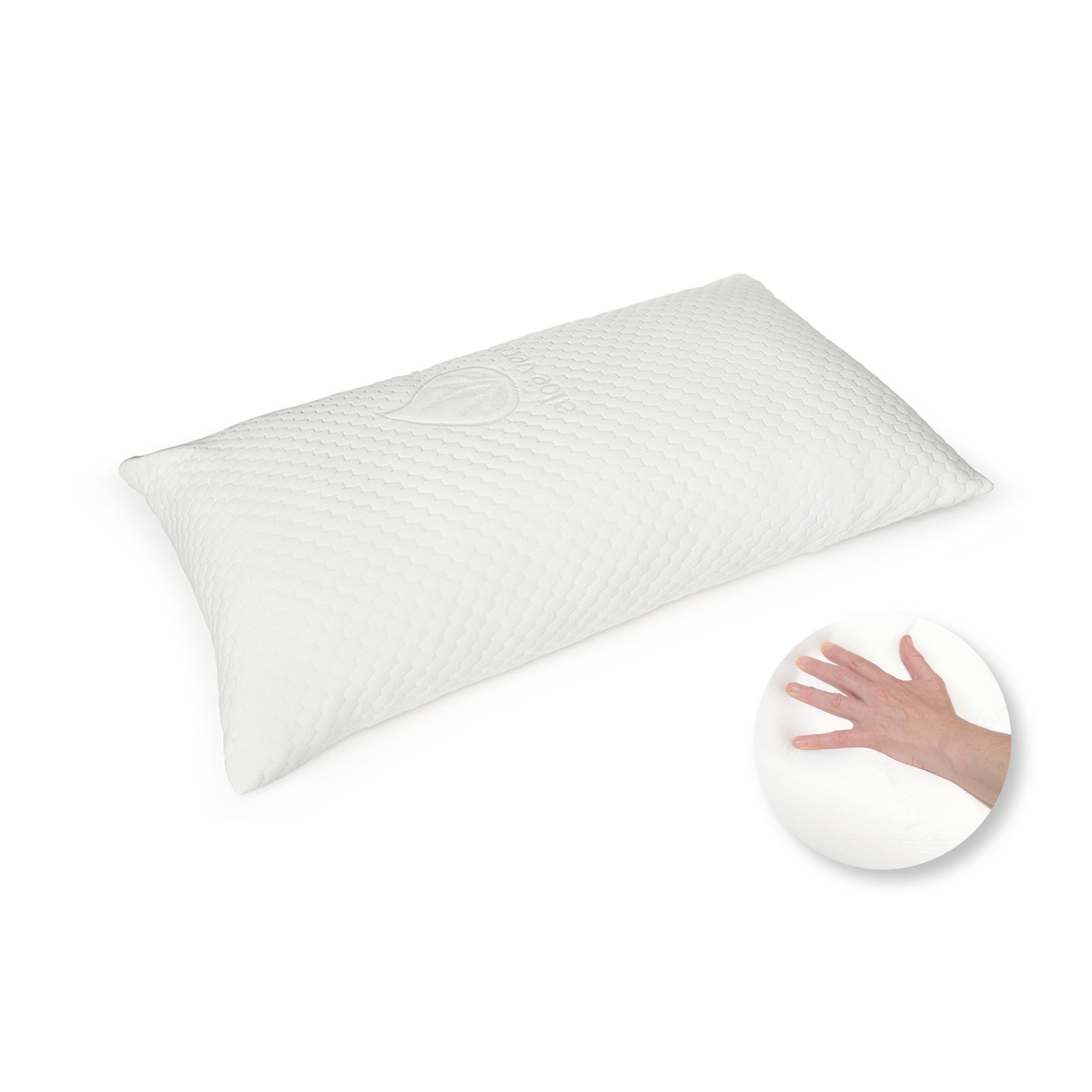 Dormity - Almohada Copos - Viscoelástica, Suave, Adaptable a Las cervicales ofreciendo un Descanso Profundo - 75 cm