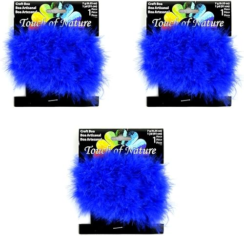 Miniatura 6 de Touch of Nature 36854 Boa artesanal de marabú de plumas de 1 pieza para artes y manualidades, 1 yarda, rosa claro