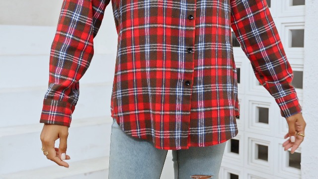 Camicia A Righe Manica Lunga Per Ragazzi E Ragazze - Cotone Misto, Button Down Casual - Foto 9