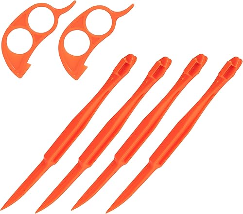 Soft Home Pelador de naranjas de plástico de alta calidad, cortador de cáscara de cítricos de limón, herramientas de frutas (mango largo tipo