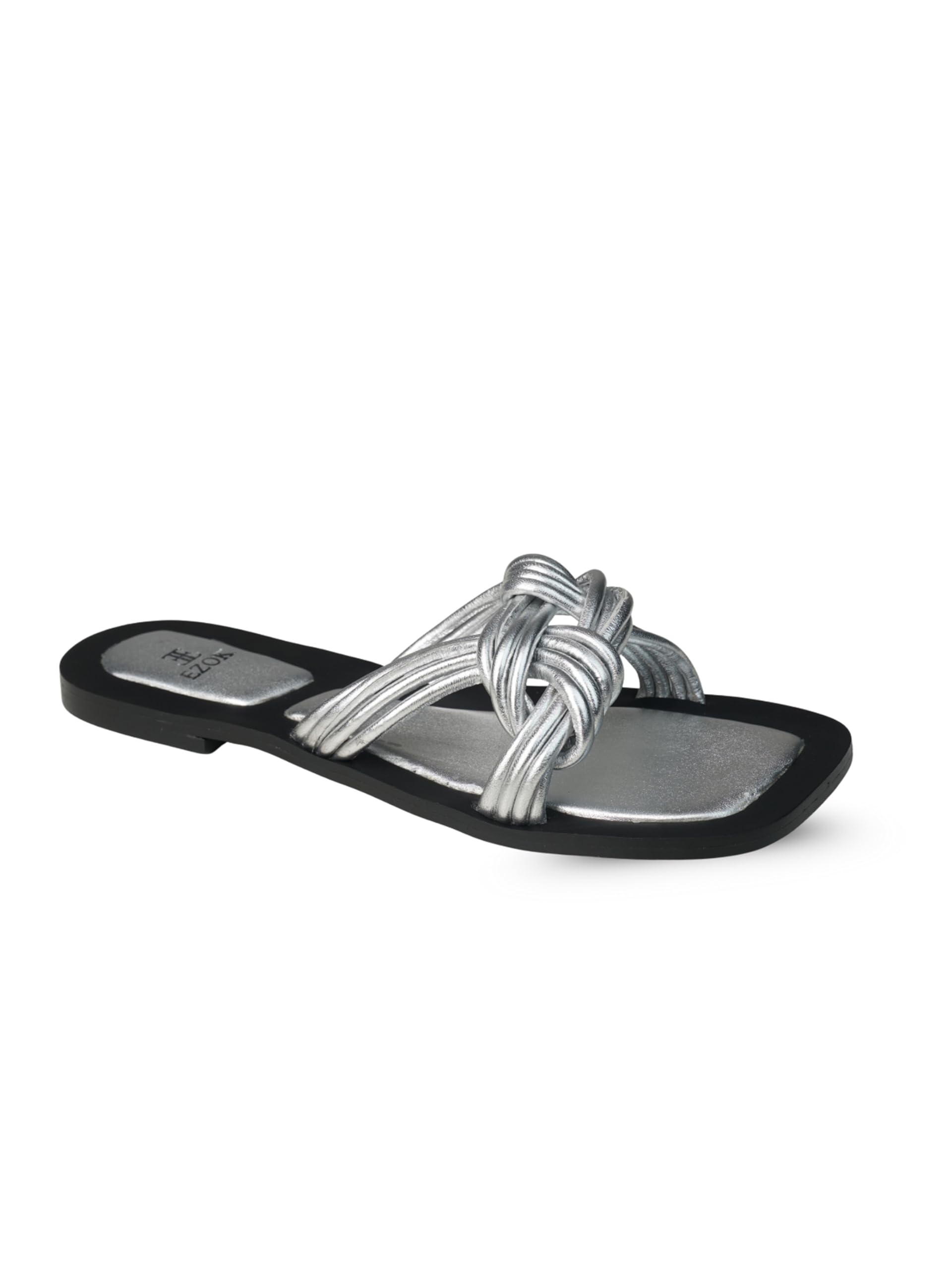 Womens Flat Slip-On Sandals with Strap | Lightweight & Comfortable Sandals for Casual and Party Use-image-15
