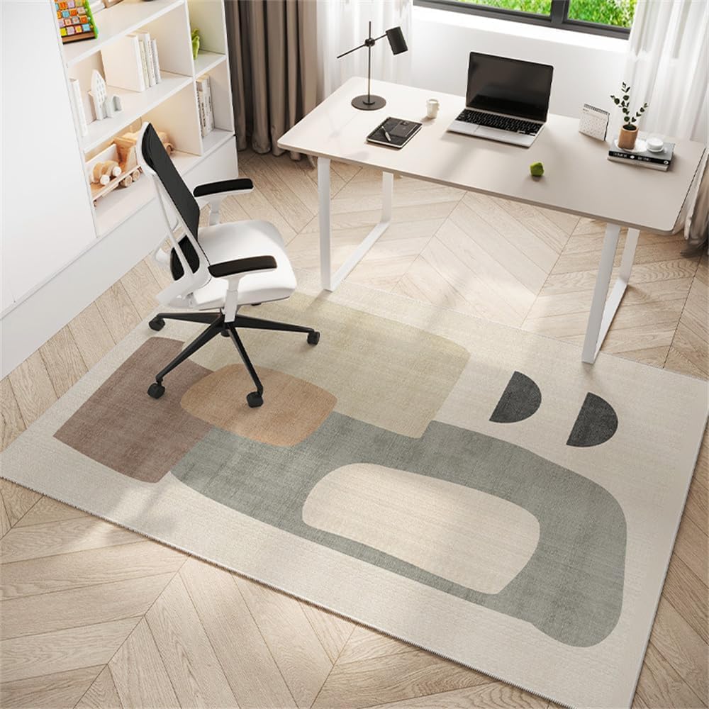 Multifunctional Wooden Floor Protector For Computer Gaming Chairs(Casual Style,80x160cm)