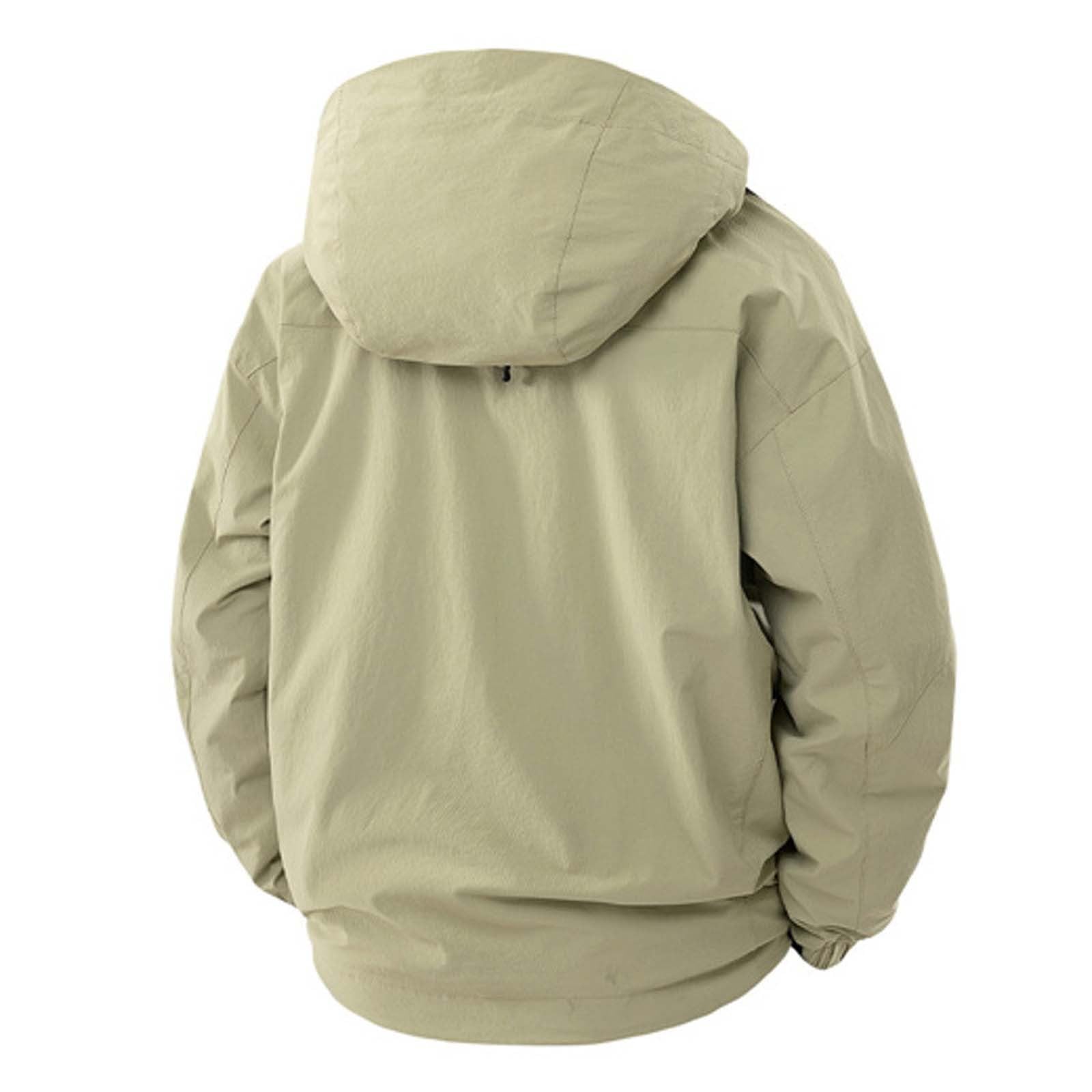 Genérico Chubasquero Hombre Impermeable - Chaqueta senderismo exterior transpirable cortavientos impermeable ligera trekking montañismo tejido elástico chaqueta hombre casual