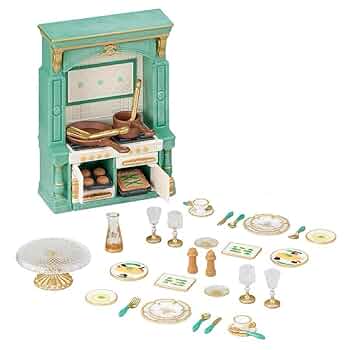 シルバニアファミリー　街のコスメティックサロン＆街のクラシックディナーセット 街のクラシックディナーセット / タウン - シルバニアファミリー